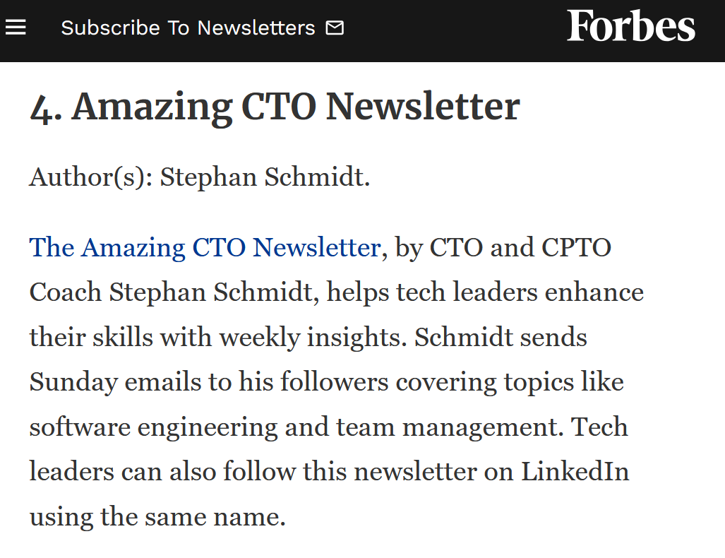 11 Newsletters For CTOs You Should Read